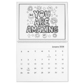 Kinder Inspirerend kleurenkalender Kalender (Jan 2026)