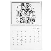 Kinder Inspirerend kleurenkalender Kalender (Mar 2026)