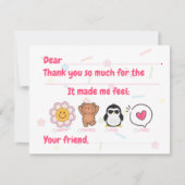 Kinder invulling bedankkaart (Voorkant)