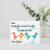 Kinder invulling bedankkaart (Staand voorkant)