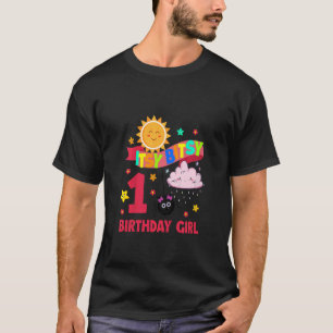 Kinder itsy een bitsy 1 schattig verjaardagsmeisje t-shirt