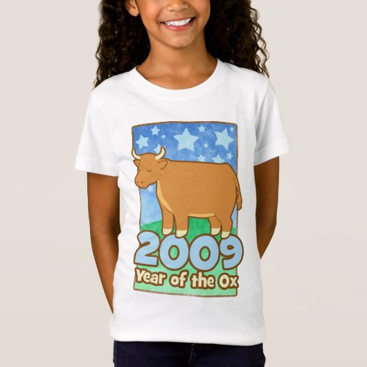 kinder jaar 2009 van het T-shirt van de Kinder Bab (Voorkant)