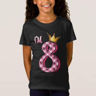 Kinder jaar oud meisje Kind 8 jaar oud T-shirt