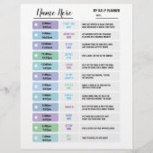 Kinder  jaardiagram Star Wall Blauw Flyer (Voorkant)