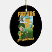 Kinder jachtontwerp voor uw Insect Collector Keramisch Ornament (Rechts)
