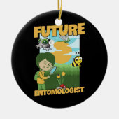 Kinder jachtontwerp voor uw Insect Collector Keramisch Ornament (Voorkant)