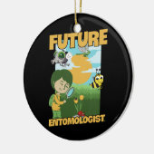 Kinder jachtontwerp voor uw Insect Collector Keramisch Ornament (Links)