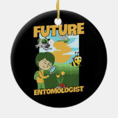 Kinder jachtontwerp voor uw Insect Collector Keramisch Ornament (Achterkant)