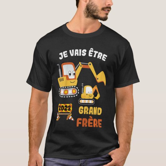 Kinder Je vais être grand frère 2023 Pregnancy Ann T-shirt (Voorkant)