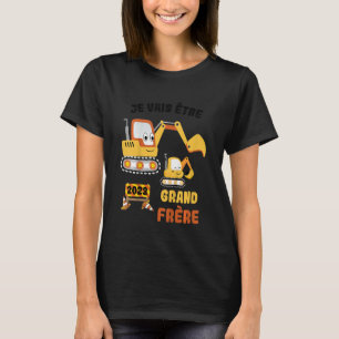 Kinder Je vais être grand frère 2023 Pregnancy Ann T-shirt