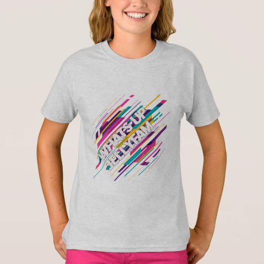 Kinder JellyFam Baseball T-shirt met lange bescher (Voorkant)