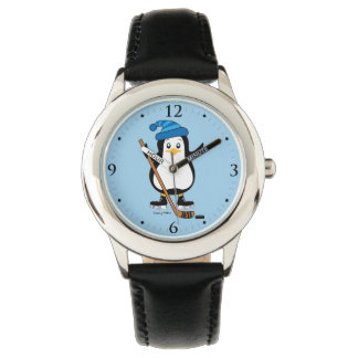 Kinder Jeugd Hockey Pinguïn Speler Horloge