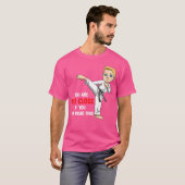 Kinder jij bent te close karate boy t-shirt (Voorkant volledig)