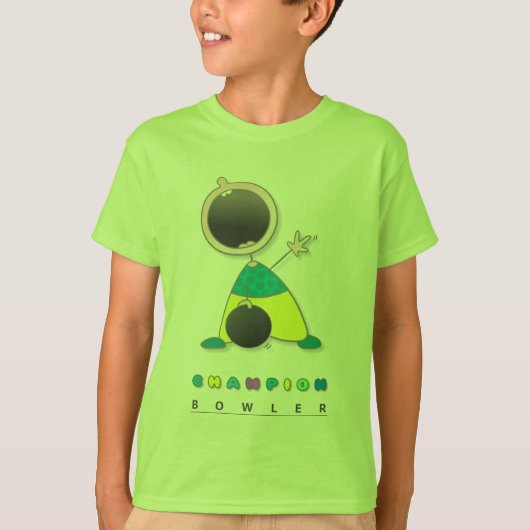 Kinder Jonge Bowling T-shirt (Voorkant)