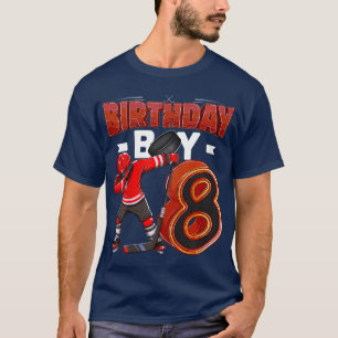 Kinder jongen 8 jaar oud Ice Hockey Player 8e T-shirt