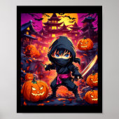 Kinder jongen Halloween Poster (Voorkant)