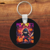 Kinder jongen Halloween Sleutelhanger (Voorkant)