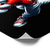 Kinder jongens blij paashaas spelen honkbal oost poster (Hoek)