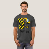 Kinder Jongens Bouw 5e Verjaardag Nathan 5 Oud T-shirt (Voorkant volledig)