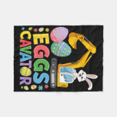 Kinder Jongens Eggscavator Easter Egg Hunt Constru Fleece Deken (Voorkant (Horizontaal))