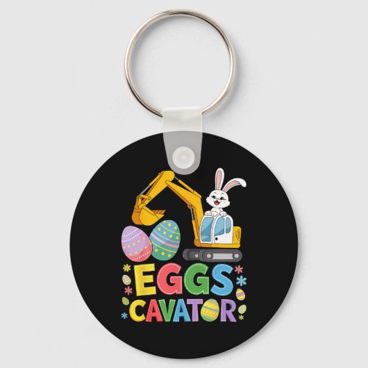 Kinder Jongens Eggscavator Easter Egg Hunt Constru Sleutelhanger (Voorkant)