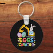 Kinder Jongens Eggscavator Easter Egg Hunt Constru Sleutelhanger (Voorkant)