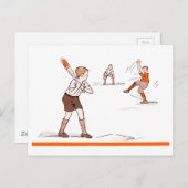 Kinder jongens honkbalspel Briefkaart (Voorkant / Achterkant)