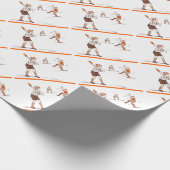  Kinder jongens honkbalspel Cadeaupapier (Hoek)