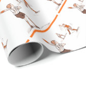  Kinder jongens honkbalspel Cadeaupapier (Rol Hoek)