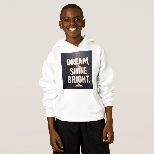 kinder jongens hoodie inspirerend (Voorkant volledig)