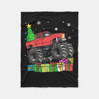 Kinder Jongens Kerst Monster Truck Kinder Merry Ch Fleece Deken