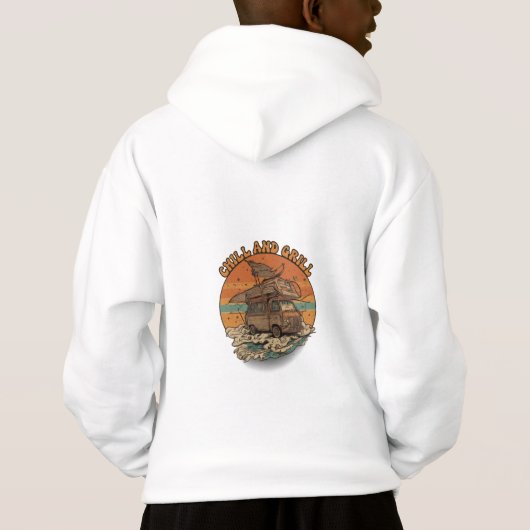 Kinder jongens mode ontwerp hoodie jas (Achterkant)