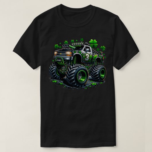 Kinder Jongens St Patricks Dag Peuter Lucky Monste T-shirt (Design voorkant)