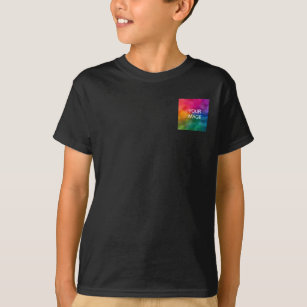 Kinder jongens T-shirts met zijdes Elegant Black S