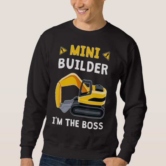 Kinder jongens Toddler Mini Builder Ik ben de Baas Trui (Voorkant)
