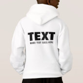 Kinder jongens trendy grote lettertype woorden dub (Achterkant)
