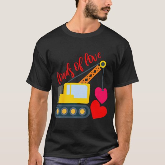 Kinder jongens Valentijnsdag ladingen van liefde p T-shirt (Voorkant)