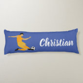 Kinder jongens Voetbal Naam kamer  Lichaamskussen (Achterkant)