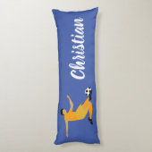 Kinder jongens Voetbal Naam kamer  Lichaamskussen (Achterkant (Verticaal))