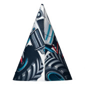 kinder jongensauto's koele monstertruck 1e verjaar feesthoedjes (Achterkant)