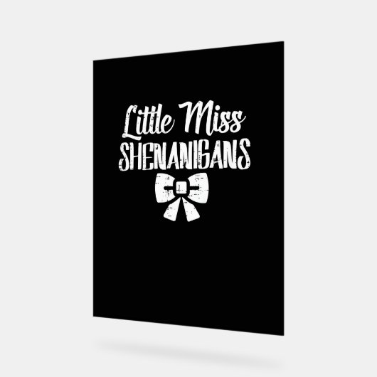 Kinder juffrouw Shenanigans Cute St Patricks Day K Acryl Bord (Hoek)