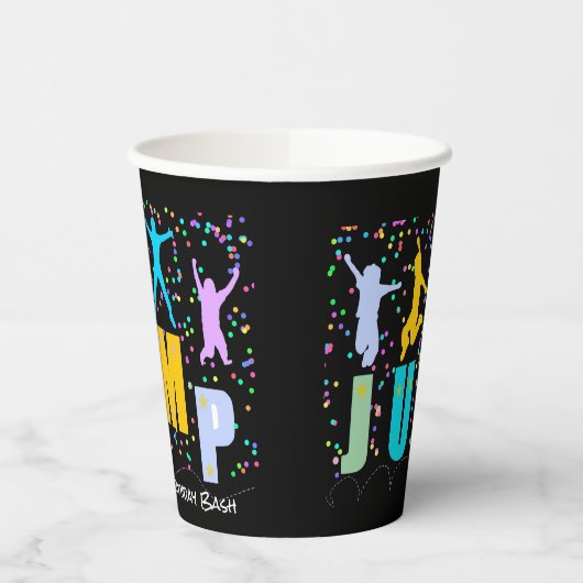 Kinder Jump & Play Trampoline Verjaardag Bash Papieren Bekers (Links)