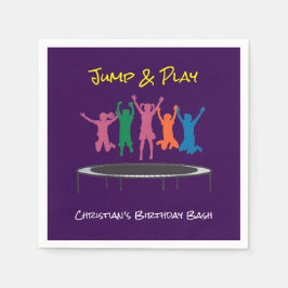 Kinder Jump & Play Trampoline Verjaardag Bash Servet