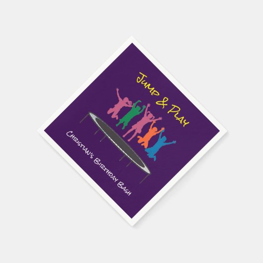 Kinder Jump & Play Trampoline Verjaardag Bash Servet (Hoek)