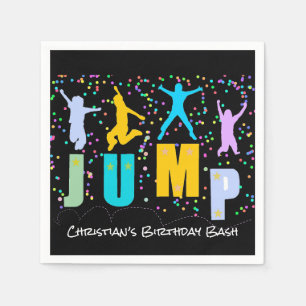Kinder Jump & Play Trampoline Verjaardag Bash Servet