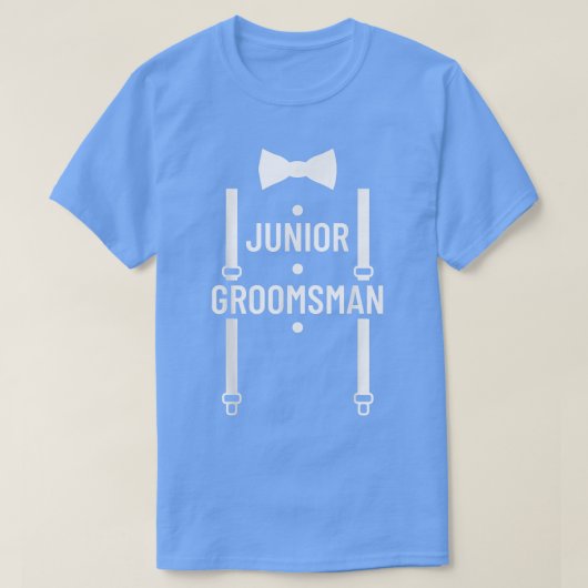 Kinder Junior Groomsman Wedding Party Bachelor Par T-shirt (Design voorkant)