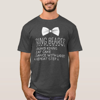 Kinder Junior Wedding Party Kinder Ring Bearer T-shirt