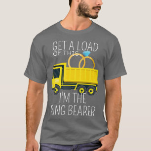 Kinder Junior Wedding Party Truck Kinder Ring Bear T-shirt