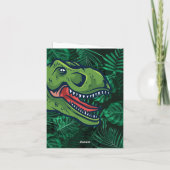 Kinder Jurassic Dino Dinosaur Birthday Kaart (Achterkant)