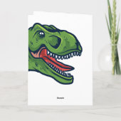 Kinder Jurassic Dino  Dinosaur Birthday Kaart (Achterkant)